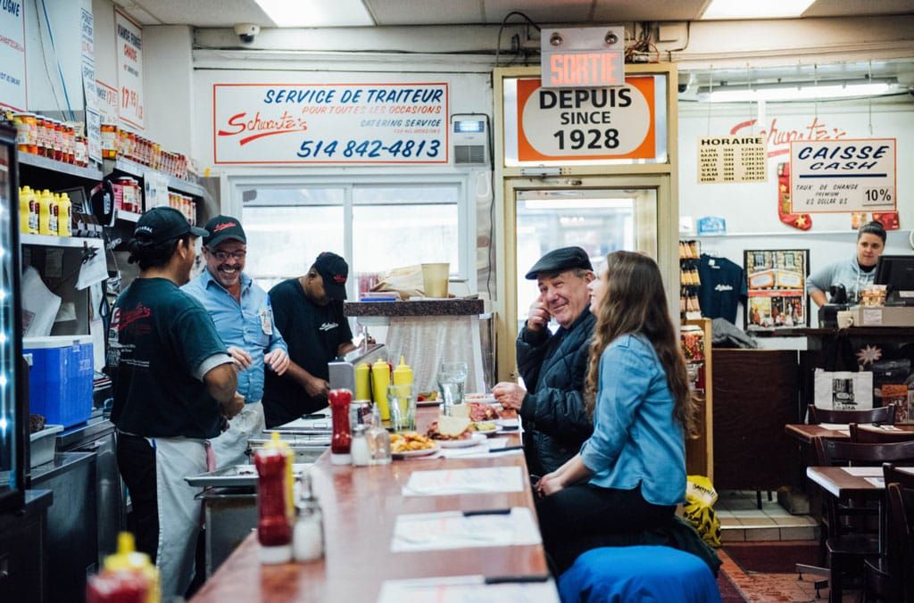 People at Schwartz's