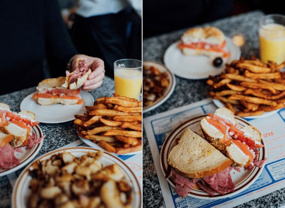 Food at Snowdon Deli