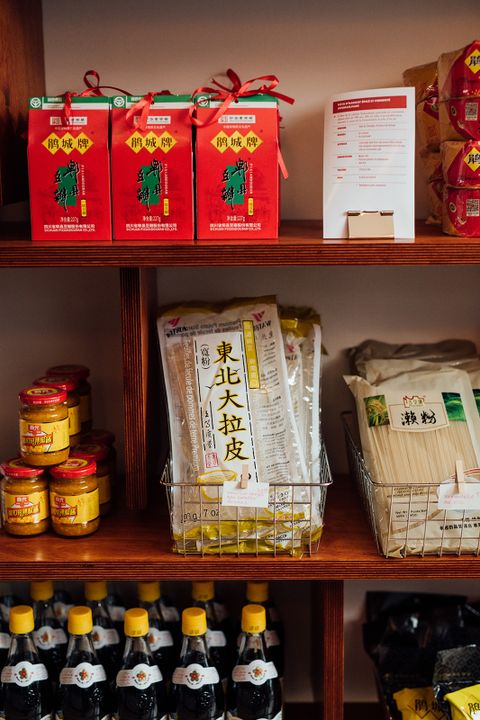 étagères produits chinois j'ai feng