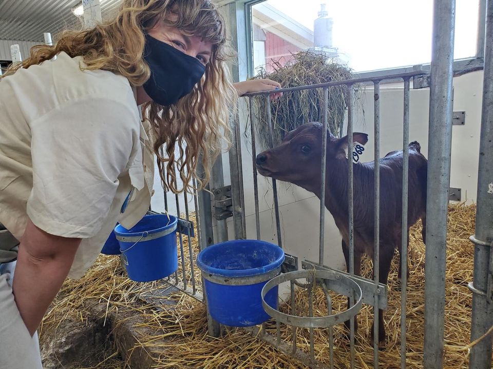 Stéphanie Boulay visite la Ferme Pointe-Basse